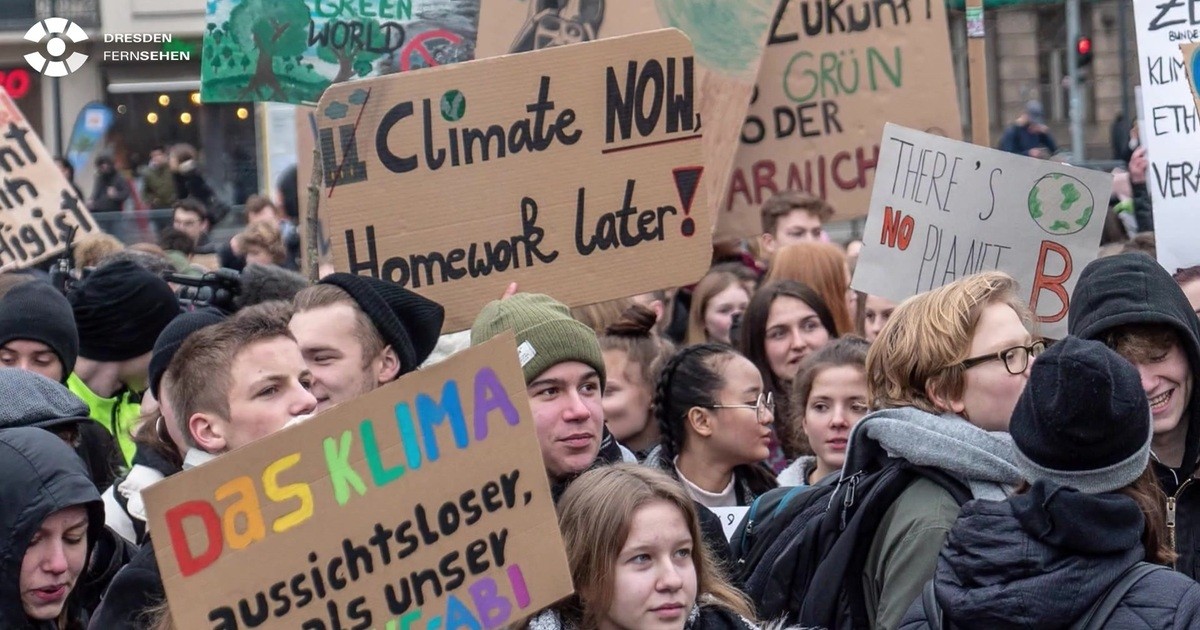 Fridays For Future Spalten Dresden Video Sachsen Fernsehen