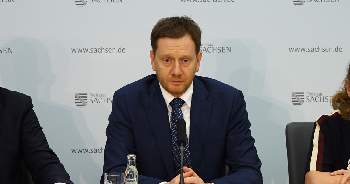 Pressekonferenz Thema Corona Michael Kretschmer Sachsen Fernsehen