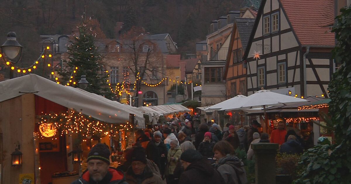 Endspurt auf dem ElbhangfestWeihnachtsmarkt SACHSEN FERNSEHEN