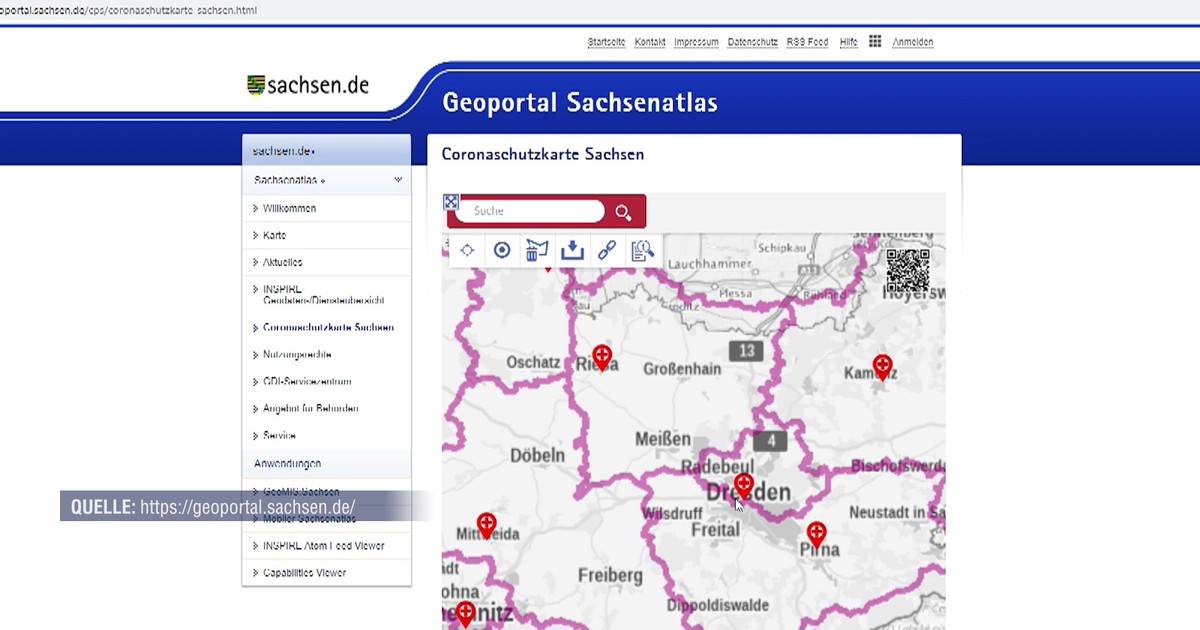 Sachsen: Geoportal stellt amtliche Karten bereit | SACHSEN FERNSEHEN