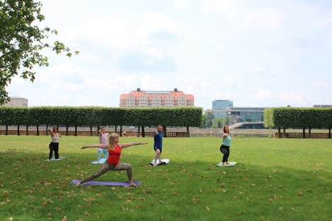 Probelauf Fur Yoga Im Park Sachsen Fernsehen