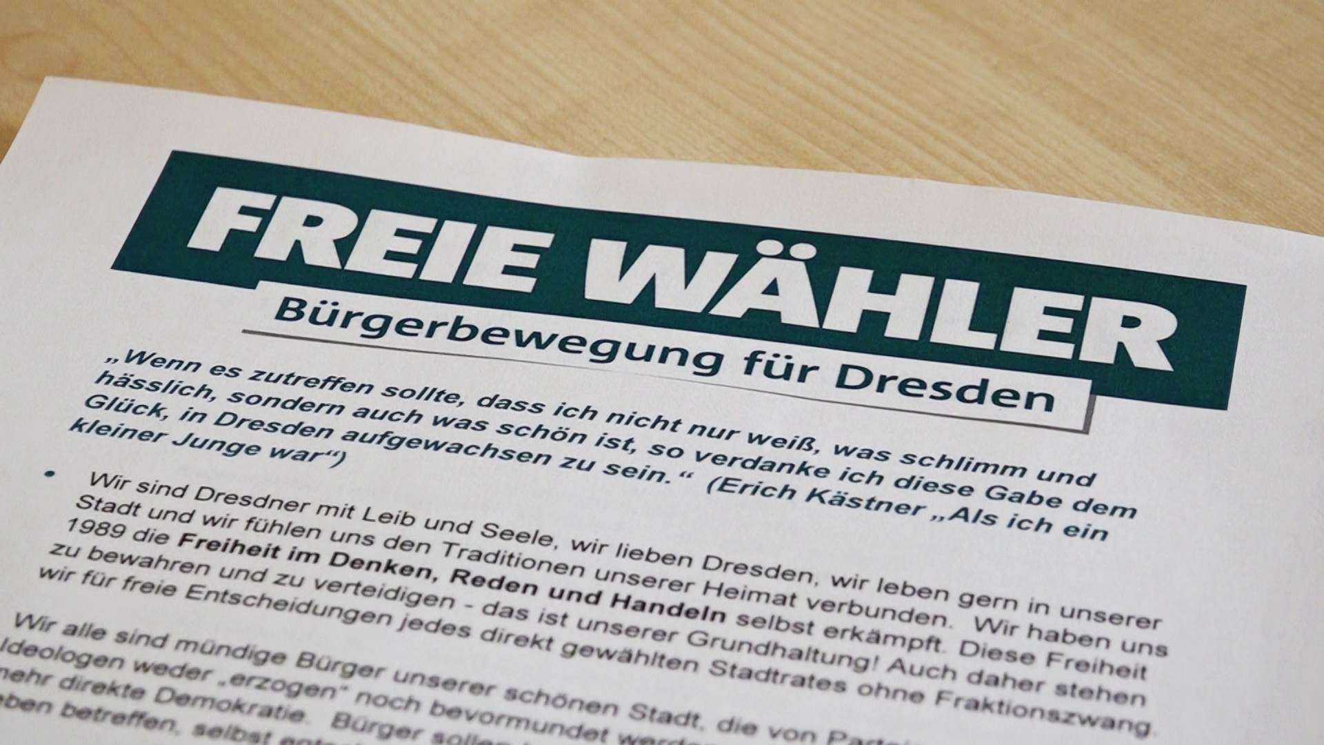 Freie W&auml;hler wehren sich gegen Populismus-Vorwurf