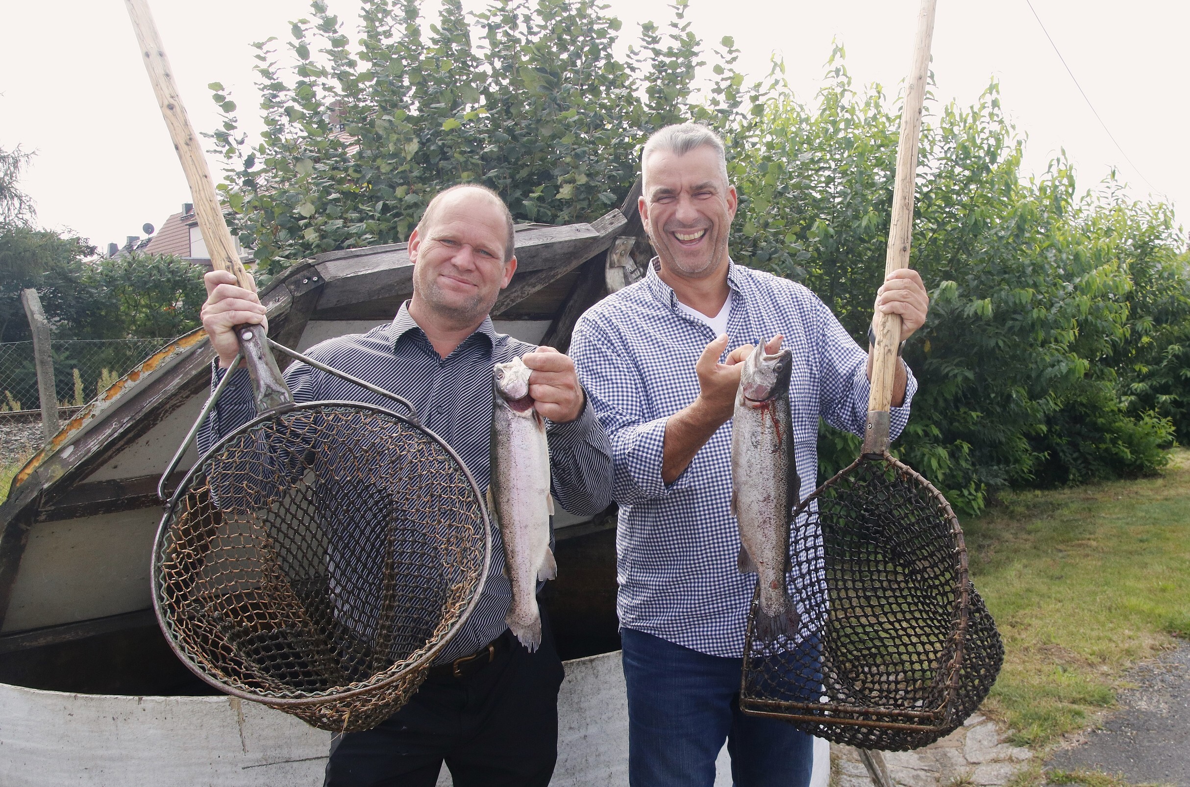 Gerd Kastenmeier besucht die Teichwirtschaft Moritzburg am Tag des Fisches